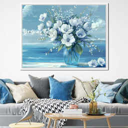 Azure Blossoms - TooplesArt - NicheCanvas