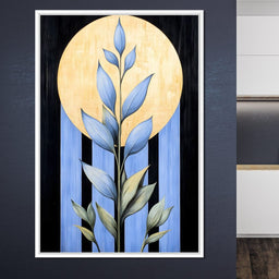 Golden Glow Leaf Reverie - NicheCanvas