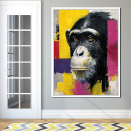 Bold Chimp Portrait Pop Mood - NicheCanvas