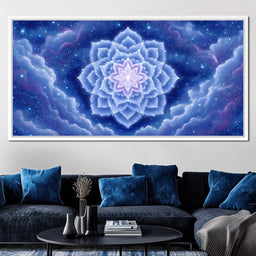 Celestial Lotus Nebula Dance - NicheCanvas