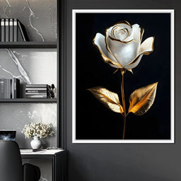 Golden Elegance Blossom - NicheCanvas