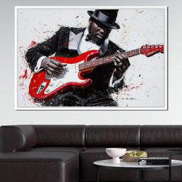 Electric Rhythm Portrait - NicheCanvas