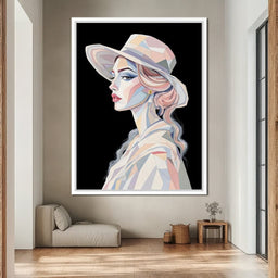 Lady in Pastels - TooplesArt - NicheCanvas