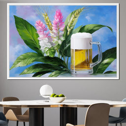 Golden Brew Botanical Harmony - NicheCanvas