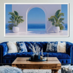 Mediterranean Tranquil Archway - NicheCanvas