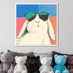 Chill Bunny in Shades - NicheCanvas