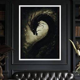 Dragon's Eternal Dance Shadows - NicheCanvas