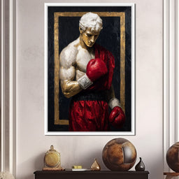 Golden Frame Boxing Champion - NicheCanvas
