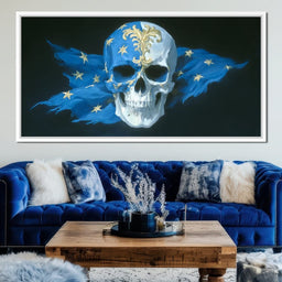 Sapphire Stars Sovereign Skull - NicheCanvas