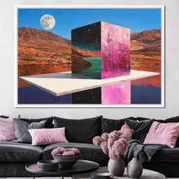 Celestial Pink Cube - NicheCanvas