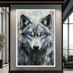 Sovereign Wolf's Stare - NicheCanvas