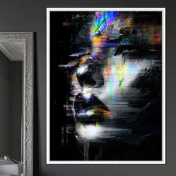 Prismatic Glitch Visage - NicheCanvas
