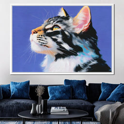 Majestic Feline Radiance - NicheCanvas