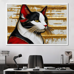 Majestic Feline Stare - NicheCanvas