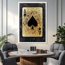 Golden Throne of Spades - NicheCanvas