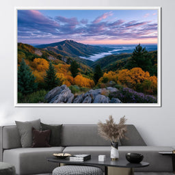 Autumn Mountain Cloud Sea View - NicheCanvas