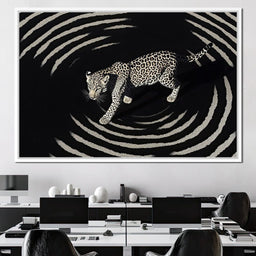 Leopard In Radiant Echoes - NicheCanvas