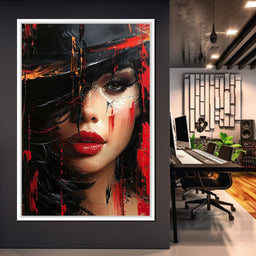 Sable Shroud of Passion - NicheCanvas