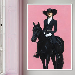 Midnight Rider on Rose Plain - NicheCanvas