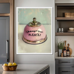 Champagne Please Service Bell - NicheCanvas