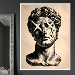 Broken Marble Idol X Eyes - NicheCanvas