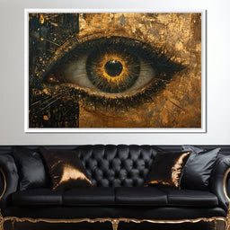 Golden Glimpse Into the Soul - NicheCanvas