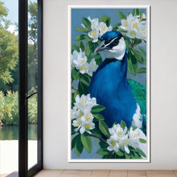 Peacock Radiance Blossoms - NicheCanvas