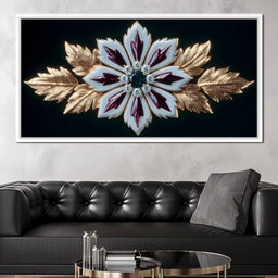 Radiant Jewel Blossom Grandeur - NicheCanvas