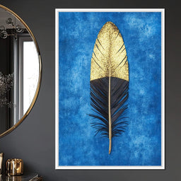 Golden Plume Harmony - NicheCanvas