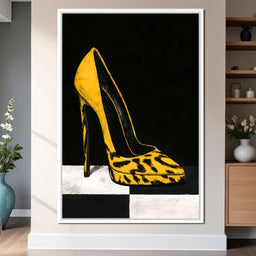 Midnight Stride On Checkerboard Ground - NicheCanvas
