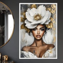 Golden Petals Elegance Enigma - NicheCanvas