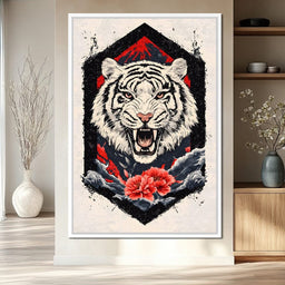 Siberian Tiger Roar - NicheCanvas