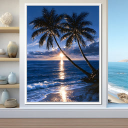 Last Light Over Distant Shores - NicheCanvas