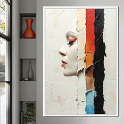 Painted Visage Fragmented - NicheCanvas