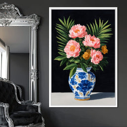 Blossoms In Porcelain Bliss - NicheCanvas