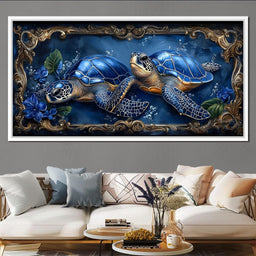 Oceanic Serenity Turtles - NicheCanvas