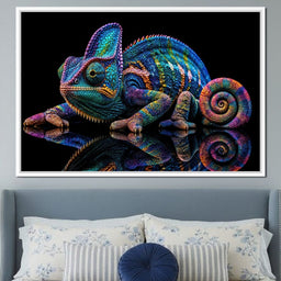 Chromatic Chameleon - TooplesArt - NicheCanvas