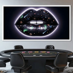 Cosmic Lips Allure of the Night - NicheCanvas