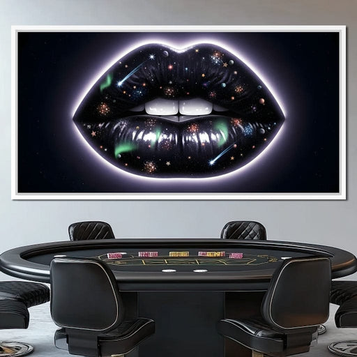Cosmic Lips Allure of the Night Canvas Print