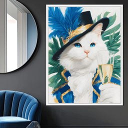 Regal Feline Elegance Unfurled - NicheCanvas