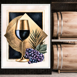 Gilded Vintage Toast At Sunset - NicheCanvas