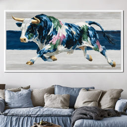 Charging Bull Color Fusion - NicheCanvas