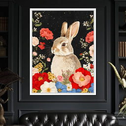 Meadow Dreams with Bunny - NicheCanvas
