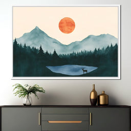 Silent Dawn Over Peaks - NicheCanvas