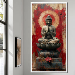 Meditative Lotus Harmony - NicheCanvas