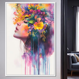 Floral Dreams Embrace Essence - NicheCanvas