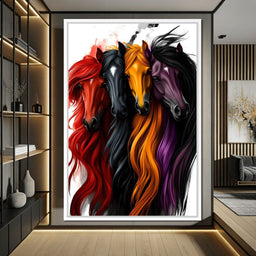 Equestrian Quartet Harmony - NicheCanvas