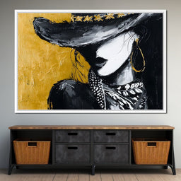 Golden Outlaw Shadow Portrait - NicheCanvas