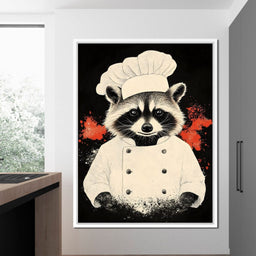 Chef Raccoon's Culinary Adventure - NicheCanvas