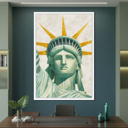 Liberty Crown Golden Rays - NicheCanvas